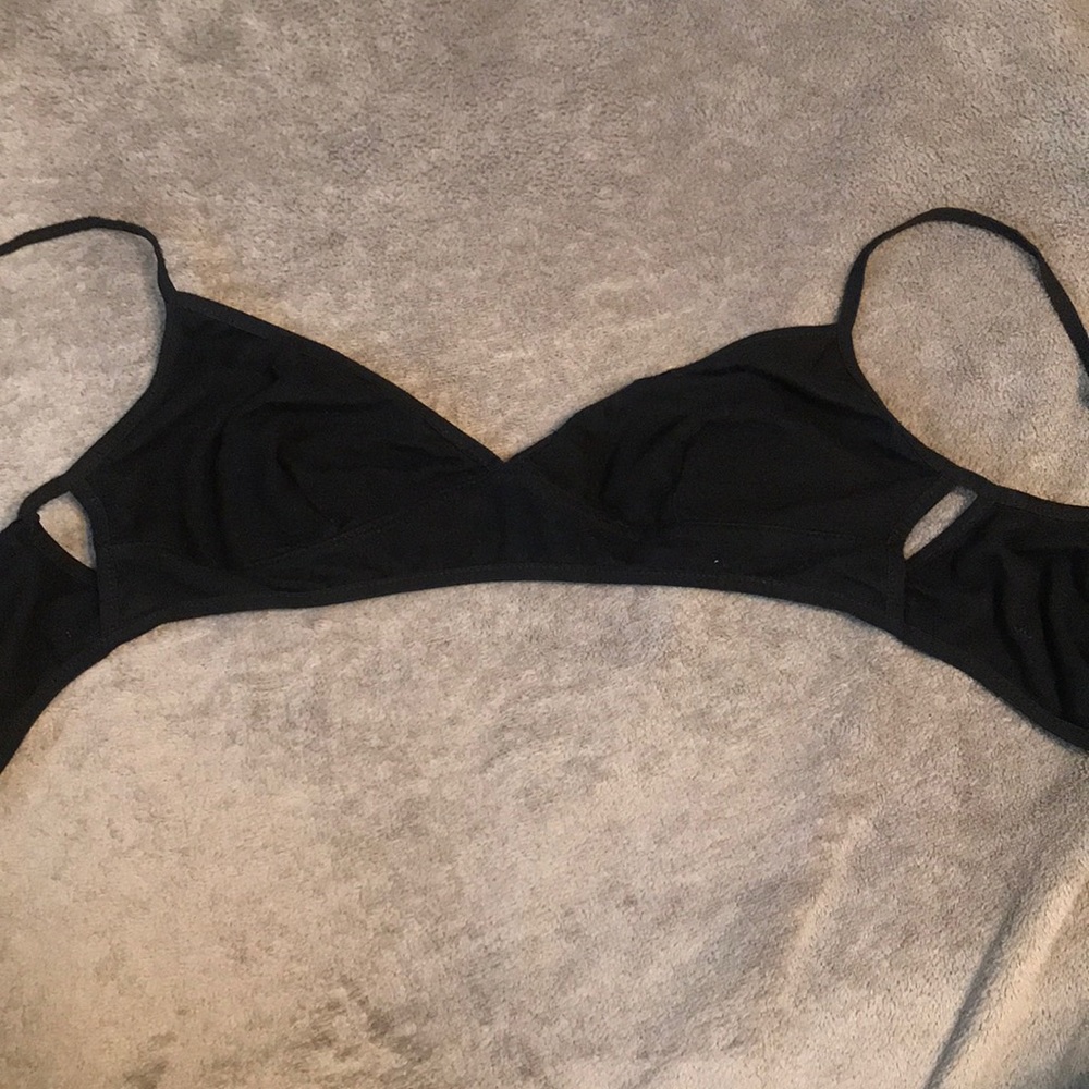 Brandy Melville black bralette (one size)